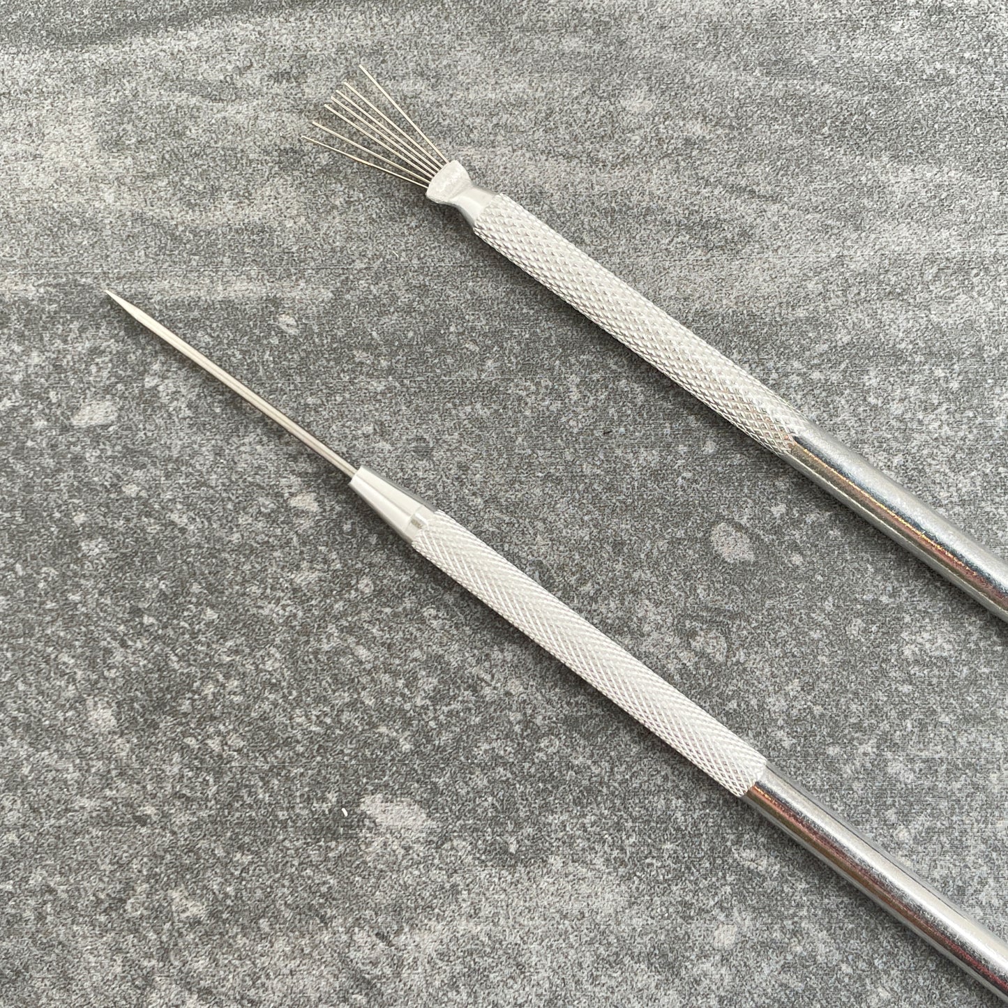 Set of 8 Aluminum Tools: Loops, Needle, Brush