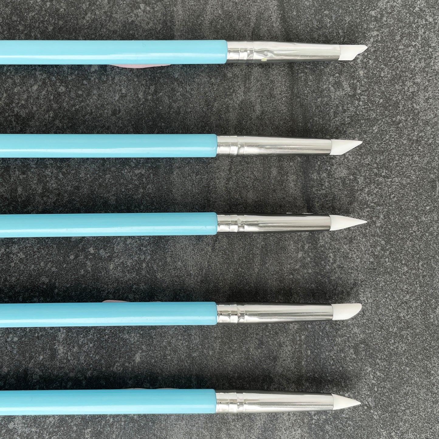 Set of 5 Double-Ended Silicone Shaping and Ball Stylus Tools