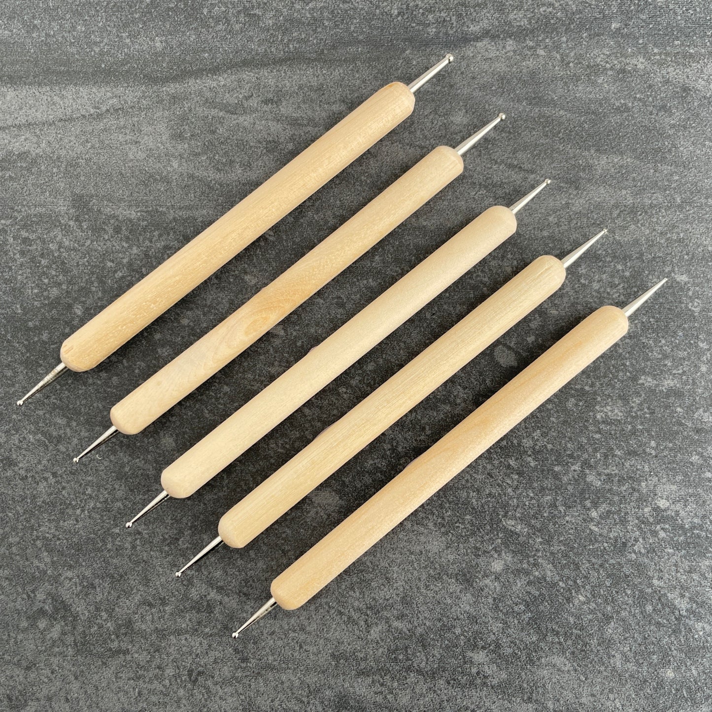 Set of 5 Ball Stylus Pottery Sculpture Tools