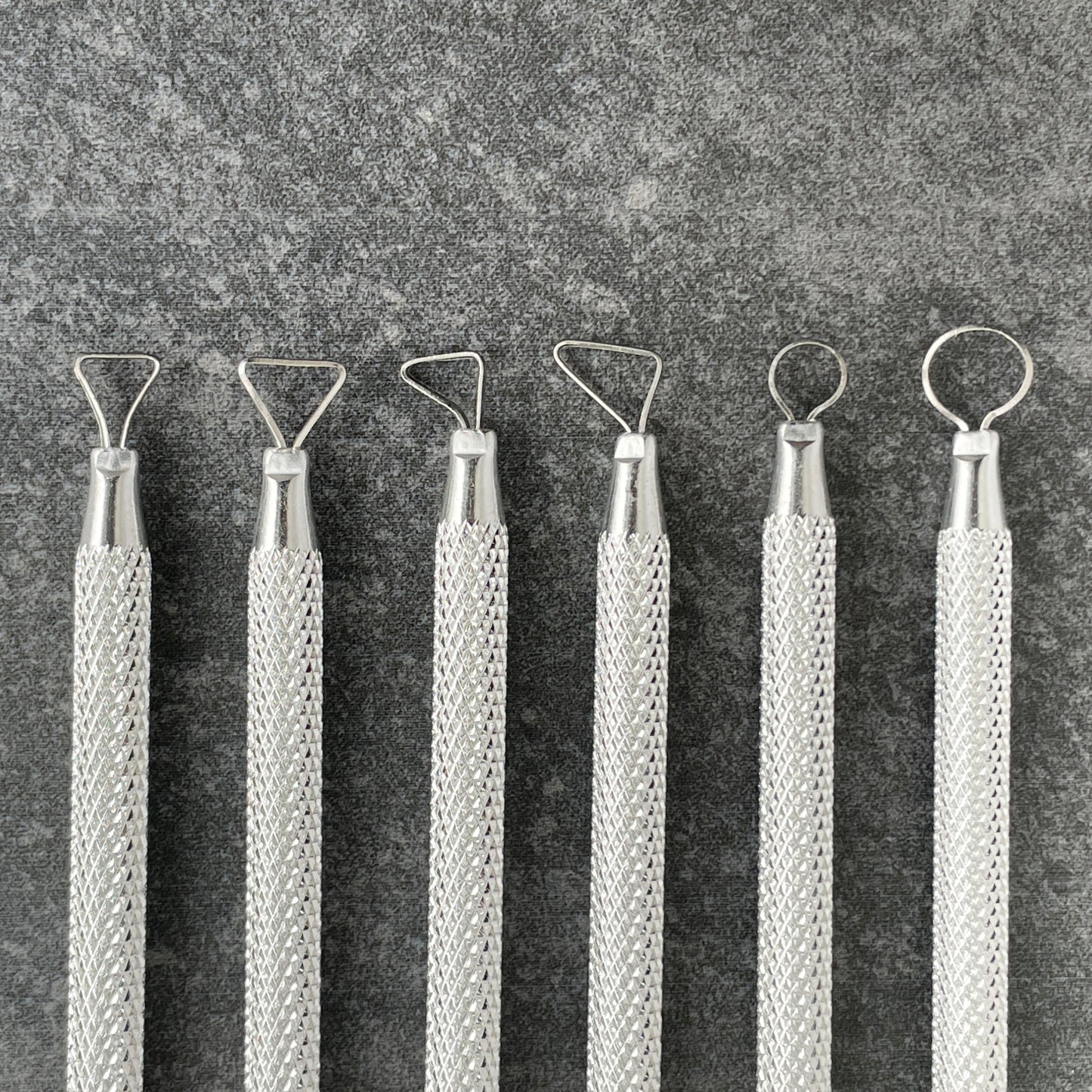 Set of 6 Aluminum Pottery Ribbon Tools
