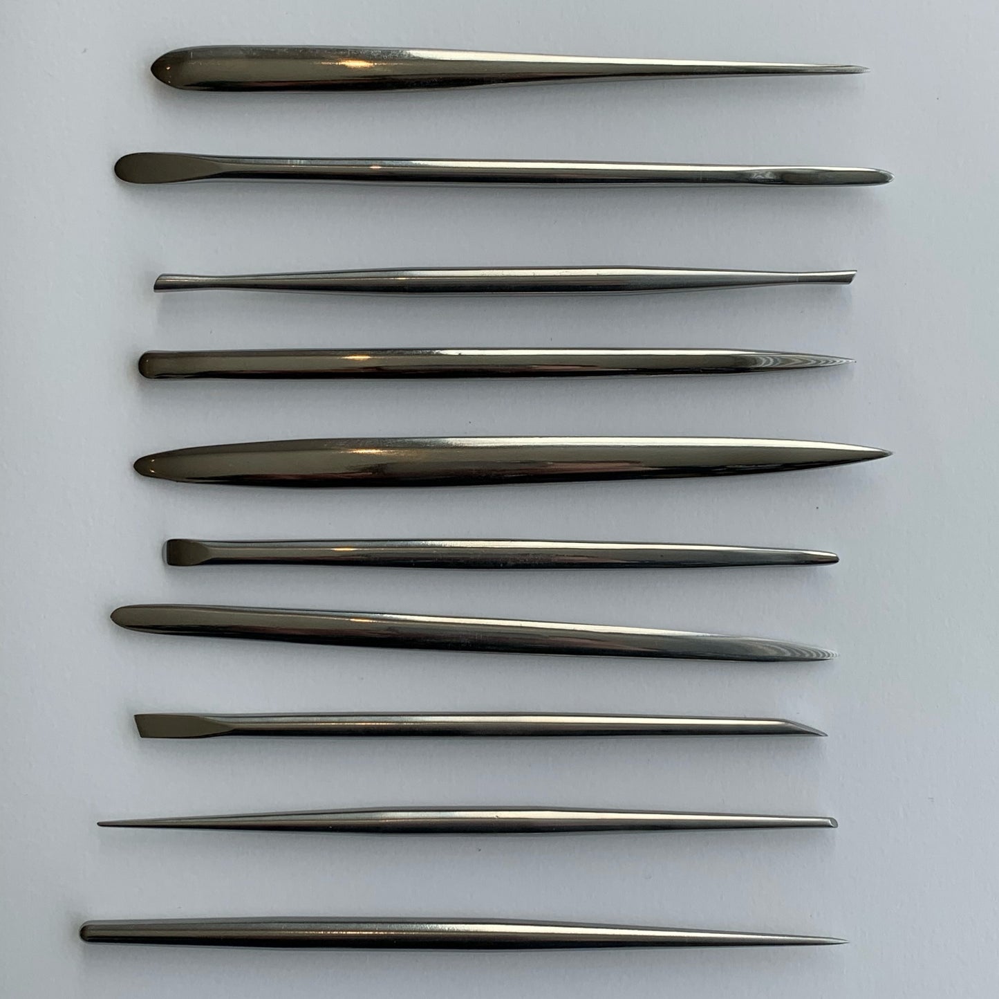 Set of 10 Metal Sculpting Tools