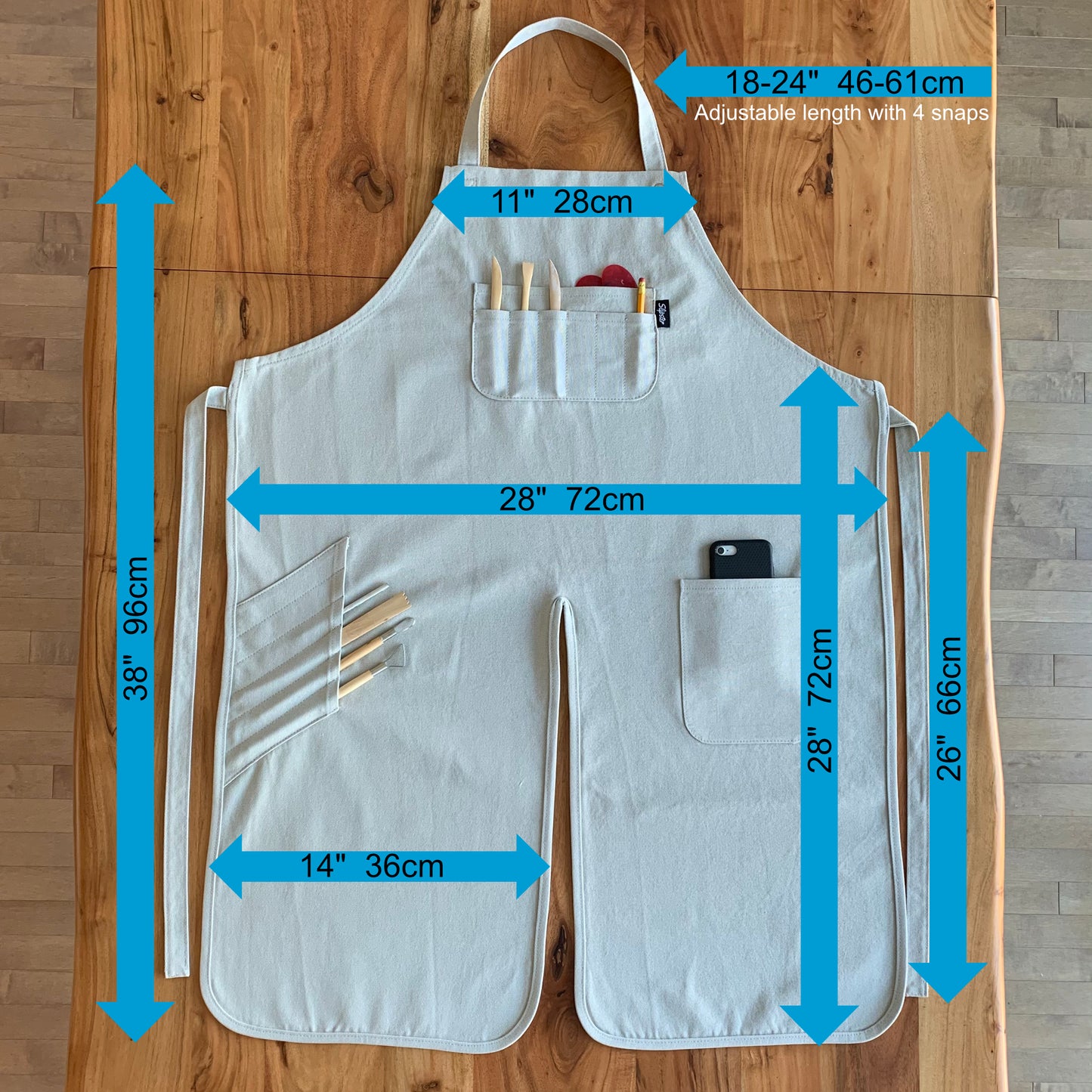 Pottery Apron with Split Leg