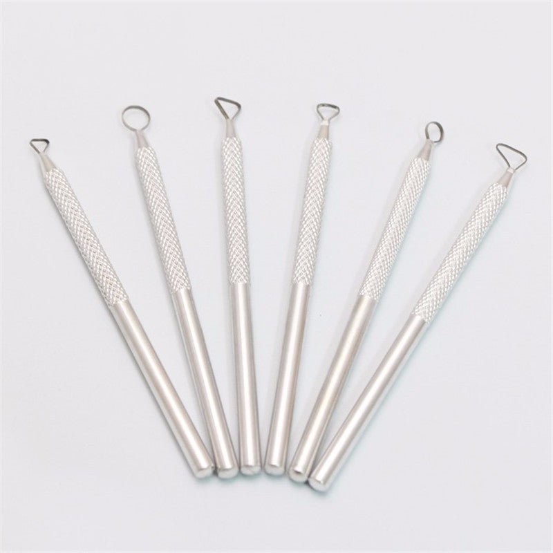 Set of 6 Aluminum Pottery Ribbon Tools