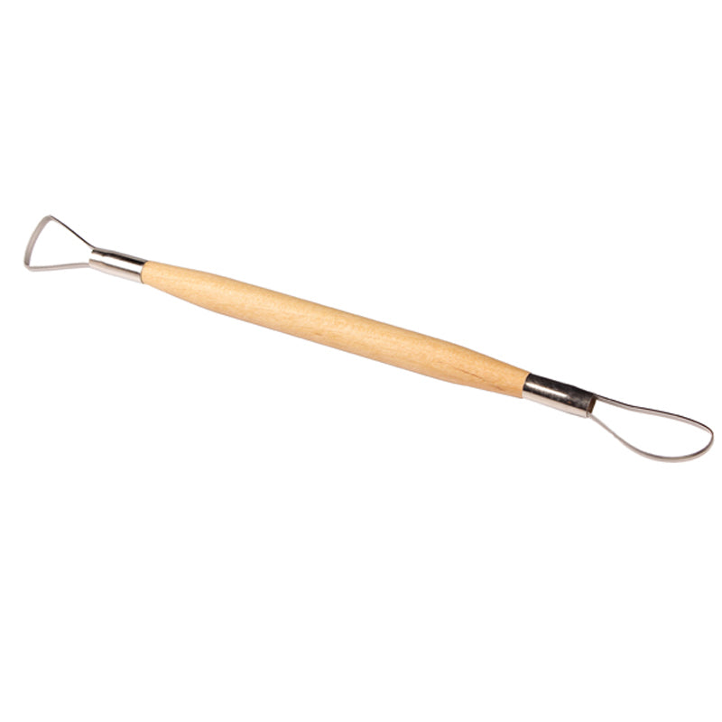 Set of 6 Wood Loop Tools with Stainless Steel Flat Wire