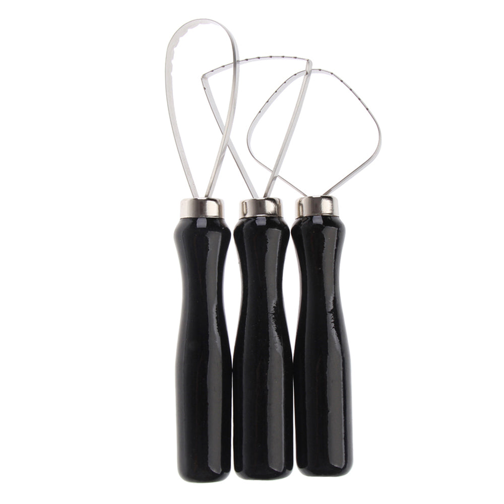 Set of 3 Loop Tools with Flat & Serrated Wire