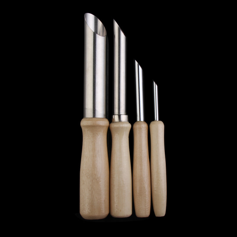 Set of 4 Stainless Steel Circle Pottery Hole Punch