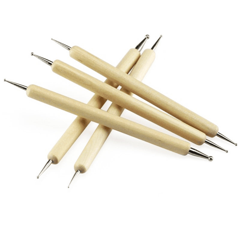 Set of 5 Ball Stylus Pottery Sculpture Tools