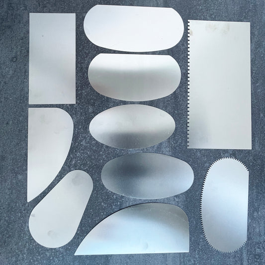 Set of 10 Stainless Steel Pottery Ribs (Set A)