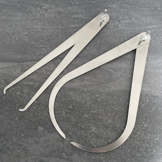 Stainless Steel Pottery Calipers, Outside Clay Measuring, 7.32 Stainless Steel Pottery Calipers, Outside Clay Measuring, 7.32