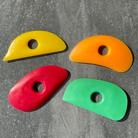 Set of 4 Silicone Pottery Ribs