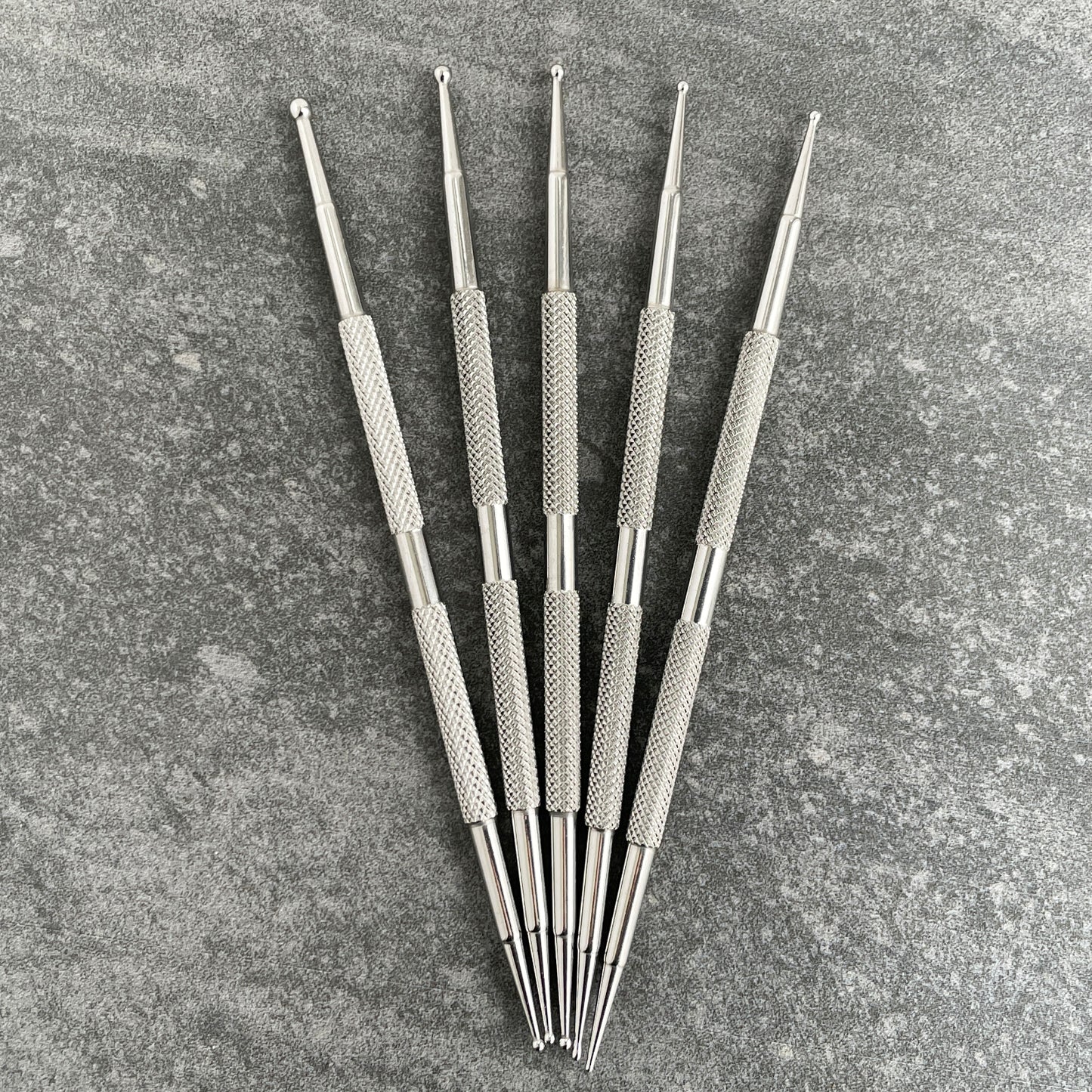 Set of 5 Stainless Steel Ball Stylus Sculpture Tools