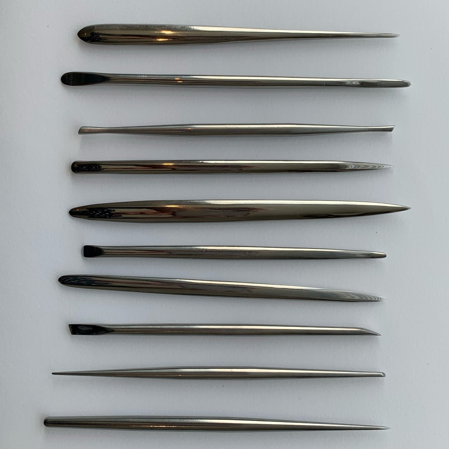 Set of 10 Metal Sculpting Tools