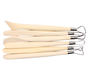 Set of 6 Wood Loop and Scraper Tools