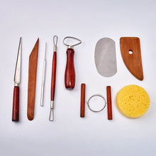 Load image into Gallery viewer, Set of 9 Pottery Tools Starter Kit
