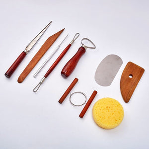 Set of 9 Pottery Tools Starter Kit