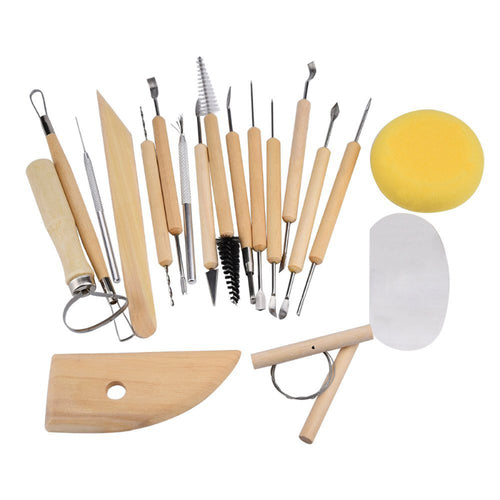 Set of 19 Pottery Tools Starter Kit