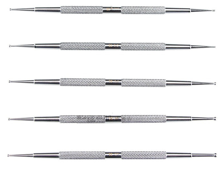Set of 5 Stainless Steel Ball Stylus Sculpture Tools