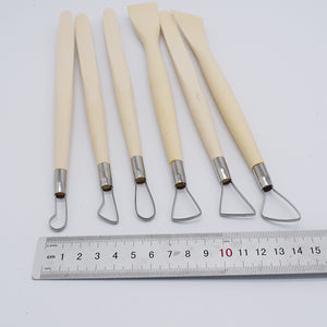 Set of 6 Wood Loop and Scraper Tools